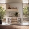 Buffet 2 portes 3 tiroirs ANABELLA 2 CACHEMIRE MAT CADIZ