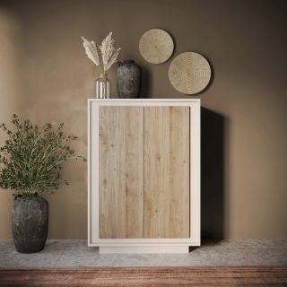 Buffet haut 2 portes ANABELLA 2 CACHEMIRE MAT CADIZ