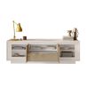 Meuble TV 2 portes 1 tiroir et 1 niche ANABELLA 2 CACHEMIRE MAT CADIZ