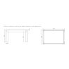 Table 137 cm extensible ANABELLA 2 CACHEMIRE