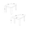 Table 137 cm extensible ANABELLA 2 CACHEMIRE