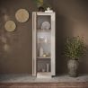 Vitrine 1 porte ANABELLA 2 CACHEMIRE MERCURE