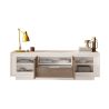 Meuble TV 2 portes 1 tiroir et 1 niche ANABELLA 2 CACHEMIRE MERCURE