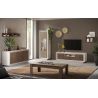 Meuble TV 2 portes 1 tiroir et 1 niche ANABELLA 2 CACHEMIRE MERCURE