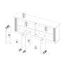 Buffet 211 cm CADMUS avec 4 portes