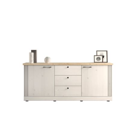 Buffet 211 cm CADMUS avec 2 portes et 3 tiroirs