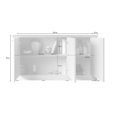 Buffet 164 cm CADMUS avec 3 portes