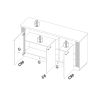 Buffet 164 cm CADMUS avec 3 portes