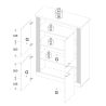Buffet haut CADMUS avec 4 portes