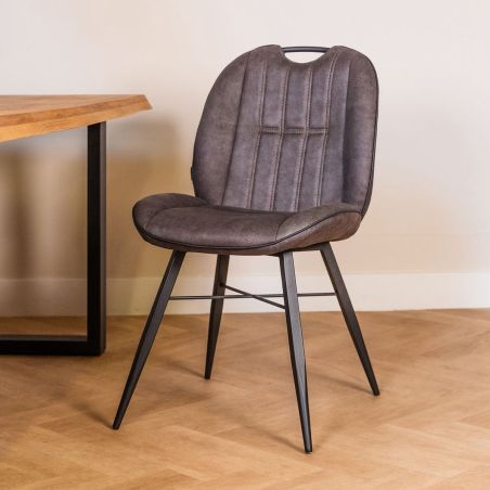 Chaise SHERATON en tissu - 3 coloris possibles