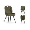 Chaise SHERATON en tissu - 3 coloris possibles