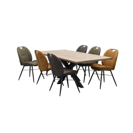 Chaise SHERATON en tissu - 3 coloris possibles