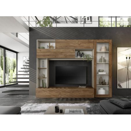 Séjour design NEW PRATIKA MERCURE 272 x 210 cm avec colonne porte vitrée