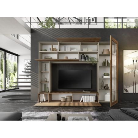 Séjour design NEW PRATIKA MERCURE 272 x 210 cm avec colonne porte vitrée