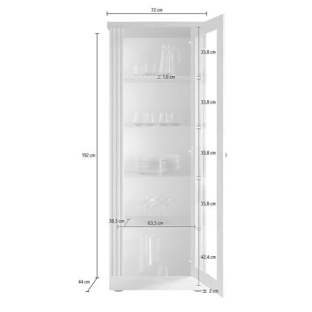 Vitrine 1 porte CADMUS
