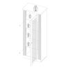 Vitrine 1 porte CADMUS