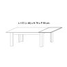 Table de repas 137 cm extensible CADMUS