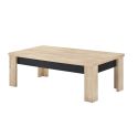 Table basse 120 cm THEMIS en décor chêne ivoire