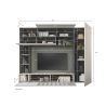 Séjour design NEW PRATIKA MERCURE 272 x 210 cm avec colonne porte pleine