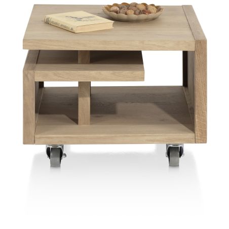 Nystead, table d'appoint 60 x 60 cm. - pieds & roues inclus - Henders and Hazel
