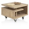 Nystead, table d'appoint 60 x 60 cm. - pieds & roues inclus - Henders and Hazel