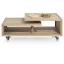 Nystead, table basse 120 x 60 cm. - pieds & roues inclus - Henders and Hazel