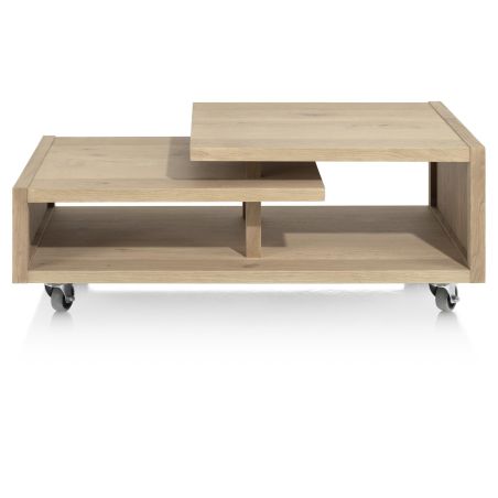 Nystead, table basse 120 x 60 cm. - pieds & roues inclus - Henders and Hazel