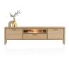 Nystead, buffet bas 210 cm. - 2-portes + 1-tiroir + 1-niche (+ LED) - Henders and Hazel