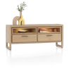 Nystead, buffet bas 140 cm. - 2-tiroirs + 2-niches (+ LED) - Henders and Hazel