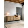 Nystead, buffet 240 cm. - 3-portes + 2-tiroirs + 1-niche (+ LED) - Henders and Hazel
