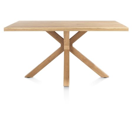 Nyborg, table 150 x 100 cm - pied bois central - Henders and Hazel