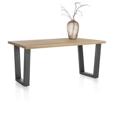 Nyborg, table 150 x 100 cm - pied métal en V - plateau droit - Henders and Hazel