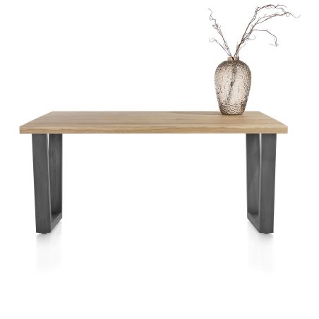 Nyborg, table 150 x 100 cm - pied métal en V - plateau droit - Henders and Hazel