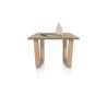 Nyborg, table 150 x 100 cm - plateau avec bords effet tronc d'abre - pied bois en V - Henders and Hazel