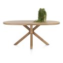 Nyborg, table 180 x 110 cm - ovale - pied bois central - Henders and Hazel