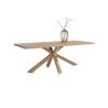 Nyborg, table 200 x 100 cm - pied bois central - plateau droit - Henders and Hazel
