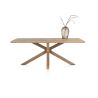 Nyborg, table 200 x 100 cm - pied bois central - plateau droit - Henders and Hazel