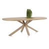 Nyborg, table 210 x 110 cm - ovale - pied bois central - Henders and Hazel