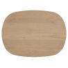 Nyborg, table 210 x 110 cm - ovale - pied bois central - Henders and Hazel