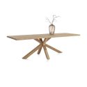 Nyborg, table 230 x 100 cm - pied bois central - plateau droit - Henders and Hazel
