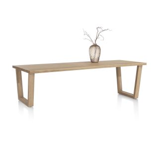 Nyborg, table 230 x 100 cm - pied bois en V - Henders and Hazel