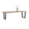 Nyborg, table 230 x 100 cm - pied métal en V - plateau droit - Henders and Hazel