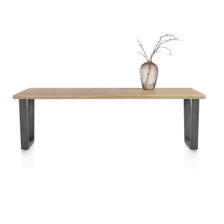 Nyborg, table 230 x 100 cm - pied métal en V - plateau droit - Henders and Hazel