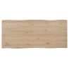 Nyborg, table 230 x 100 cm - plateau avec bords effet tronc d'abre - pied bois en V - Henders and Hazel