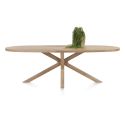 Nyborg, table 240 x 110 cm - ovale - pied bois central - Henders and Hazel