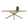 Nyborg, table 240 x 110 cm - ovale - pied bois central - Henders and Hazel