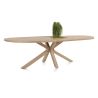 Nyborg, table 240 x 110 cm - ovale - pied bois central - Henders and Hazel