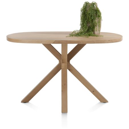 Nyborg, table de bar 150 x 110 cm - ovale - pied bois central (hauteur: 92 cm) - Henders and Hazel