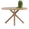 Nyborg, table de bar 150 x 110 cm - ovale - pied bois central (hauteur: 92 cm) - Henders and Hazel