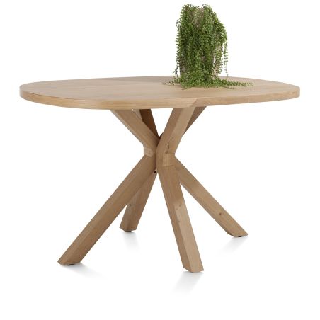 Nyborg, table de bar 150 x 110 cm - ovale - pied bois central (hauteur: 92 cm) - Henders and Hazel